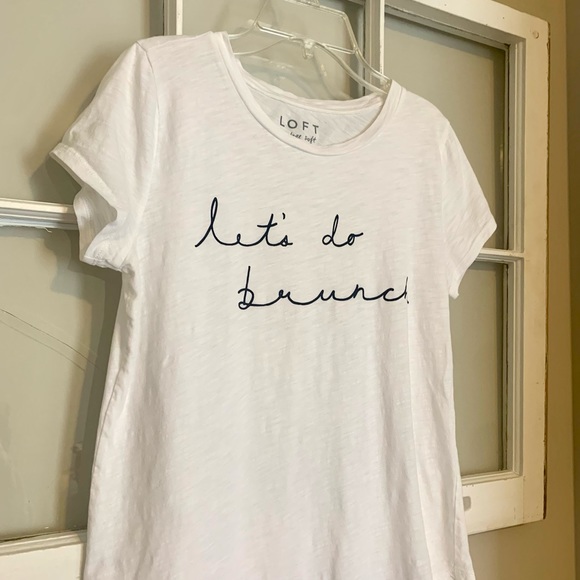 LOFT “let’s do brunch” tee - Picture 3 of 6